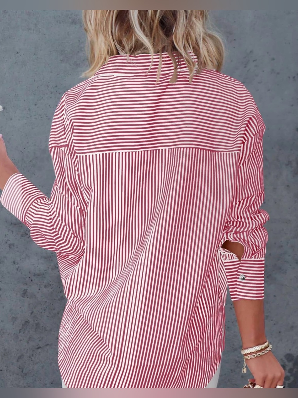 Women’s Striped Buttondown - Picture 3 of 4